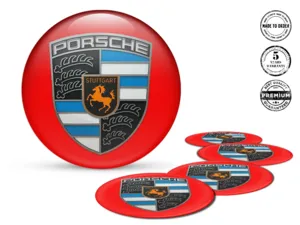 Porsche Adesivi Cerchio Versione Design Cupola Stiloso